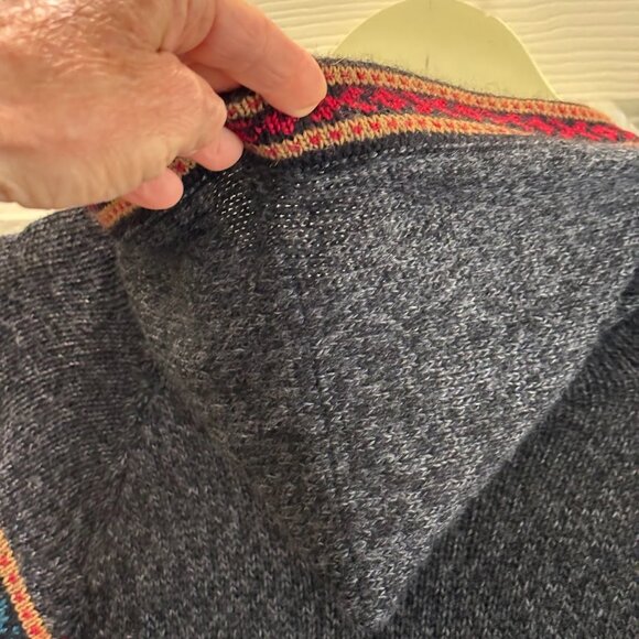 Artesania Edm Women’s Size M/L 100% Alpaca Wool Peruvian Hoodie Sweater Pullover - Picture 5 of 11